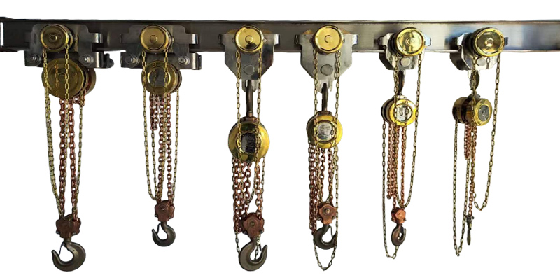 What environments are explosion proof hand chain hoists used in?