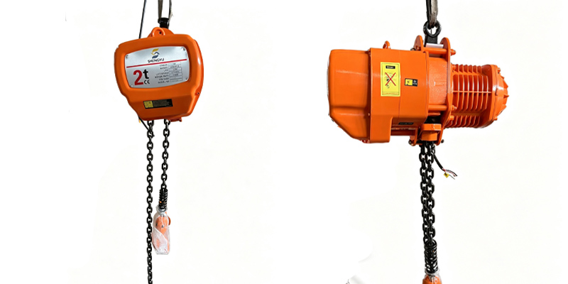 What material is used for the hook of HHBB electric chain hoist?
