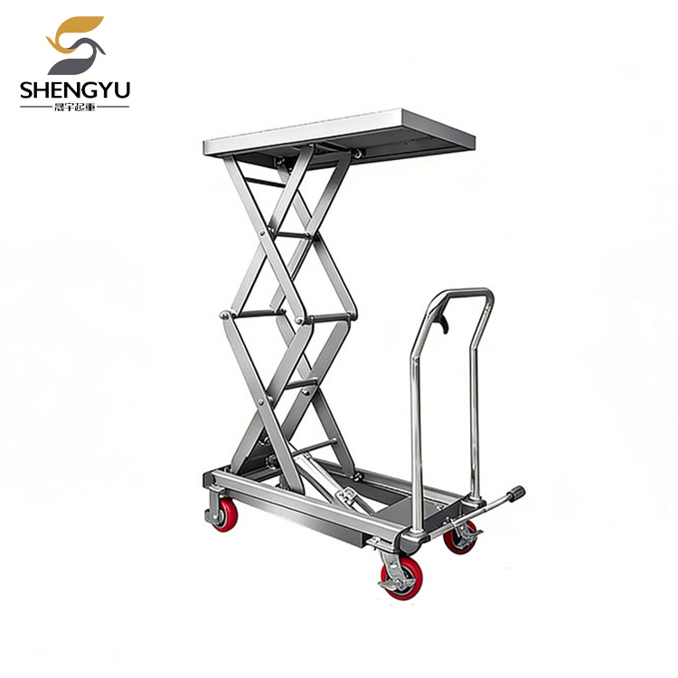500kg Stainless Steel Hydraulic Lifting Platform Truck
