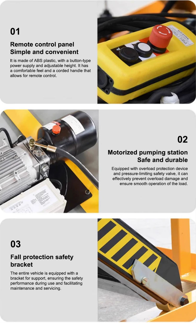 Fixed electric single scissor lift platforms