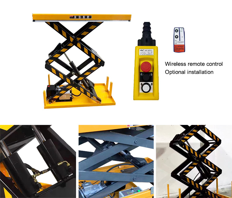 Fixed Electric Double Scissor Lift Platform Details