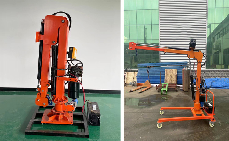 Mini Electric Hydraulic Vehicle Mounted Crane Mini Electric Hydraulic Vehicle Mounted Crane