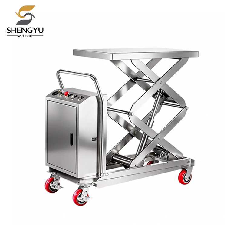 Stainless Steel Electric Lifting Platform Truck