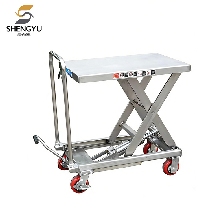 Stainless Steel Hydraulic Lifting Platform Truck
